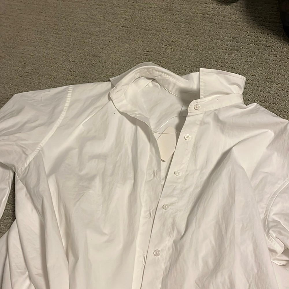 Long linen white top/dress